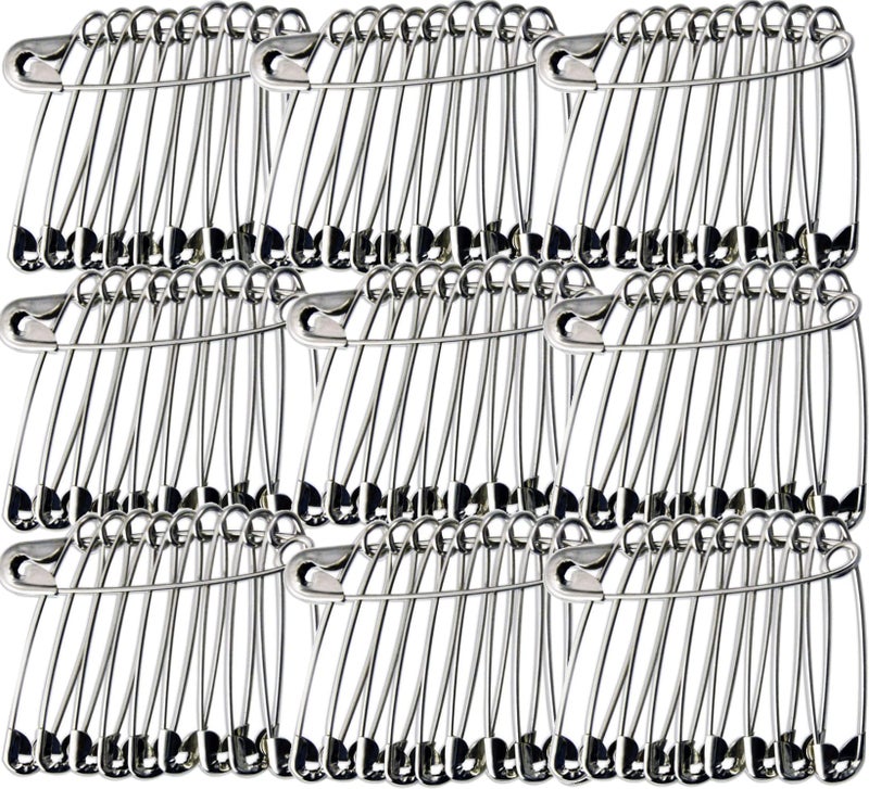 NiftyPlaza Heavy Duty Large 1-1/2" Safety Pins - High-Grade Steel, Nickel Plated, Rust Resistant (500 Safety Pins) - Image 4